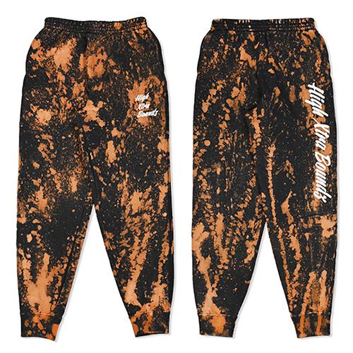HXB SWEAT PANTS 【CALLIGRAPHY】 RUSTY×WHITE