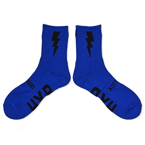 HXB "GOOD LUCK SOCKS" 【FLASH】 BLUE×BLACK