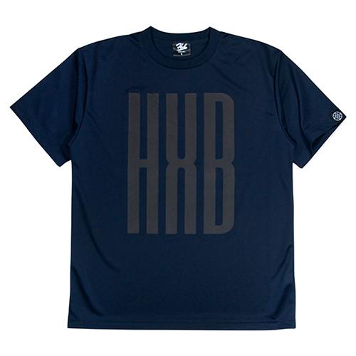 HXB ドライTEE 【SLENDER】 NAVY×BLACK