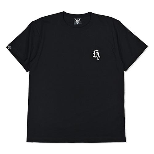 HXB コットンTEE 【Blackletter】 BLACK×WHITE