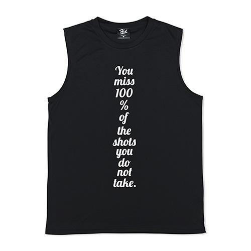 HXB ドライNOSLEEVE 【100%】 BLACK×WHITE