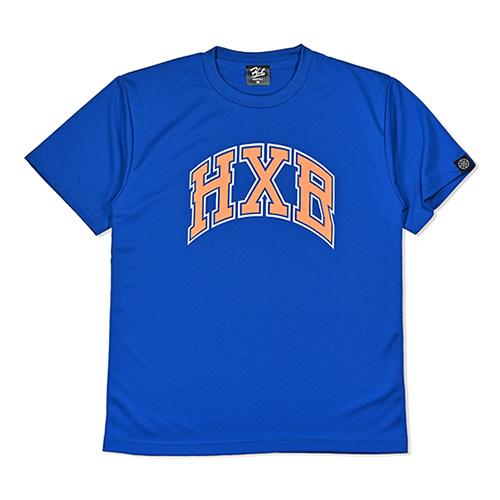 HXB ドライTEE 【WARP】 BLUE×ORANGE+WHITE