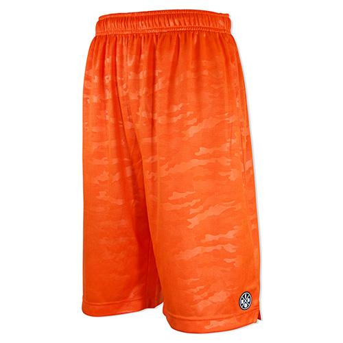 CAMO EMBOSS MESH PANTS ORANGE