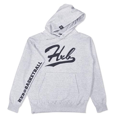 HXB HOODIE 【UNDER LINE】 GRAY×BLACK