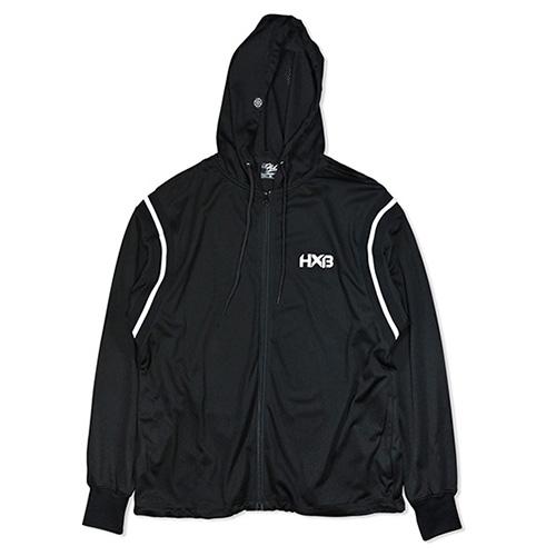 HXB W Mesh Zip Parka 【SLASH】 BLACK