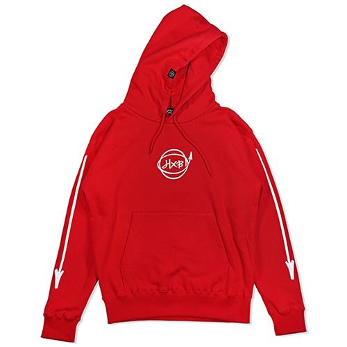 HXB HOODIE 【Marker】 RED×WHITE