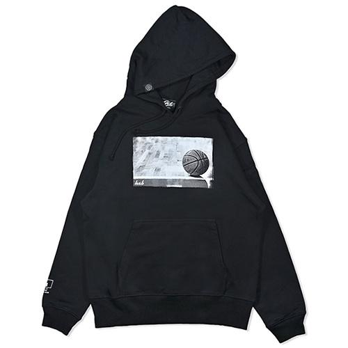 HXB HOODIE 【PHOTO BALL】 BLACK×WHITE