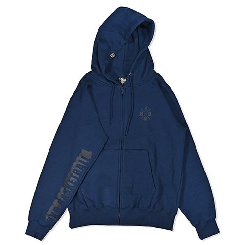 HXB SWEAT ZIP PARKA 【Beyond】 NAVY×BLACK