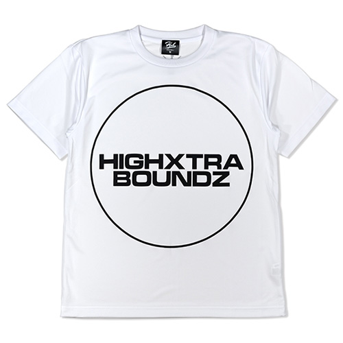 HXB ドライTEE 【F/S CIRCLE】 WHITE×BLACK