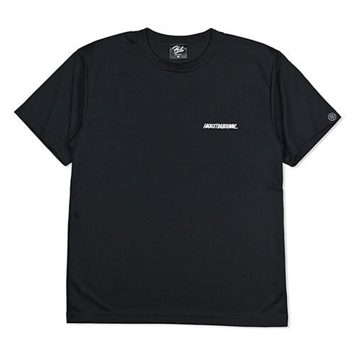 HXB×RAGELOW ドライTEE 【BACK HOOPS】 BLACK