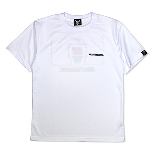 HXB×RAGELOW ドライTEE 【BACK HOOPS】 WHITE