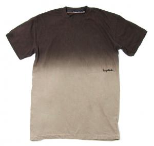 HUGEBLOCKS 【Gradation DYED T-shirt】 BROWN