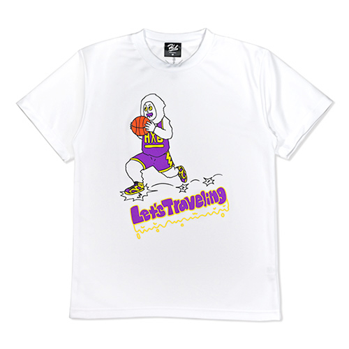 HXB×NEGO6 ドライTEE 【Let's Traveling】 WHITE×LAKERS