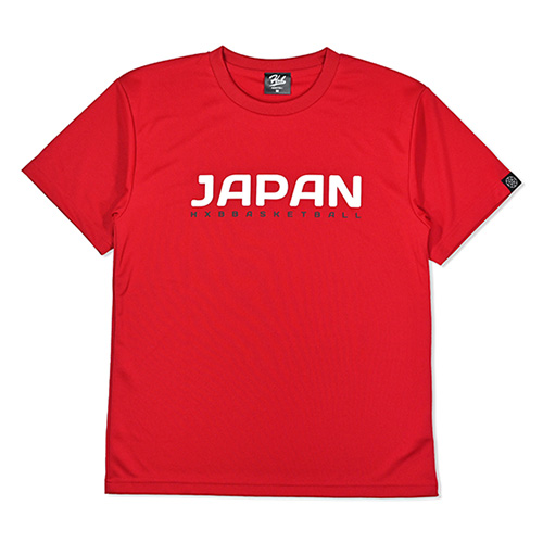 HXB ドライTEE 【JAPAN】 DEEP RED×BLACK+WHITE