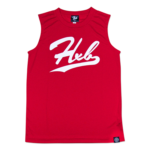 HXB 【DRY NOSLEEVE】 UNDER LINE / RED