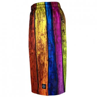 HXB Graphic Mesh Pants 【STAIN WOOD】