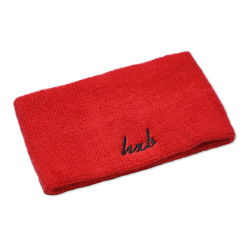 HXB HEAD BAND 【Cursive】 LOGO RED L Size