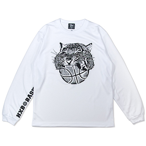 HXB DRY Long Sleeve Tee 【TIGER BALL】 WHITE