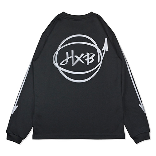 HXB DRY Long Sleeve Tee 【Marker】 SMOKE BLACK×REF