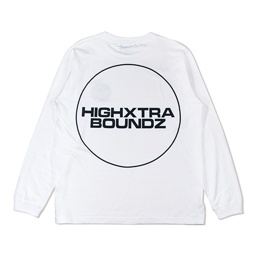 HXB COTTON Long Sleeve Tee 【THE CIRCLE】 WHITE