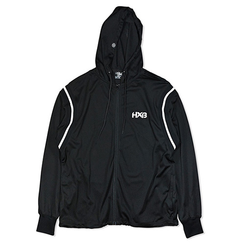 HXB W Mesh Zip Parka 【SLASH】 BLACK