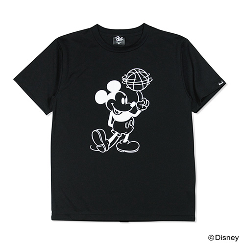 Mickey ミッキー / HXBバスケットボールTシャツ(ドライ) ブラック×オフホワイト