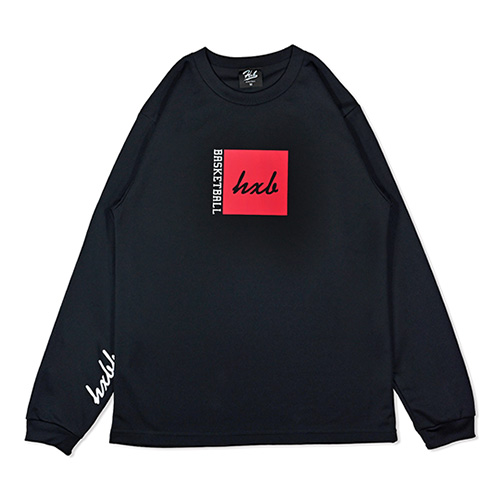 HXB DRY Long Sleeve Tee 【BOX LOGO】 BLACK