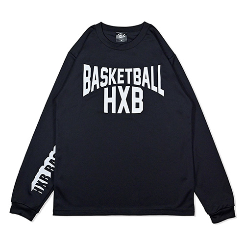 HXB DRY Long Sleeve Tee 【LENON】 BLACK×WHITE