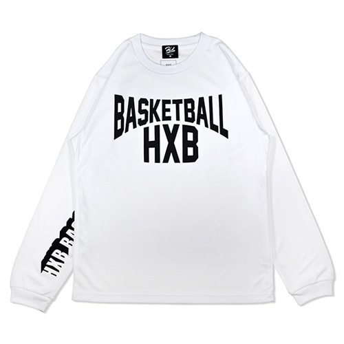 HXB DRY Long Sleeve Tee 【LENON】 WHITE×BLACK