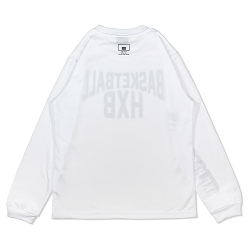 HXB DRY Long Sleeve Tee 【LENON】 WHITE×BLACK