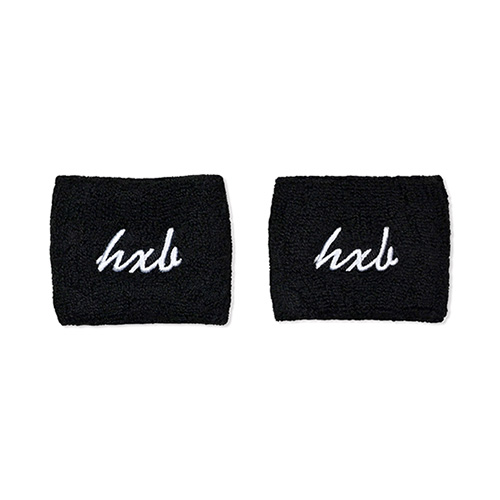 HXB WRIST BAND 【Cursive】 BLACK