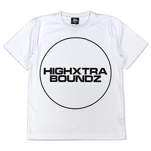 HXB ドライTEE 【F/S CIRCLE】 WHITE×BLACK