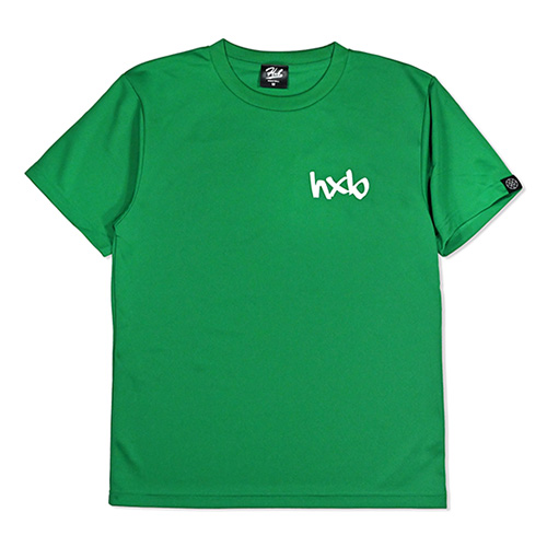 HXB ドライTEE 【Signture】 GREEN×WHITE+RED