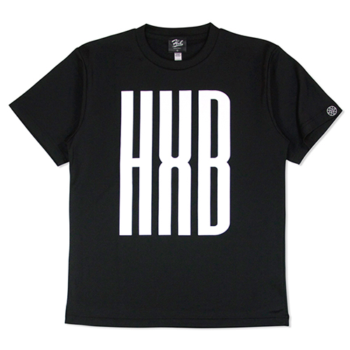 HXB ドライTEE 【SLENDER】 BLACK×WHITE