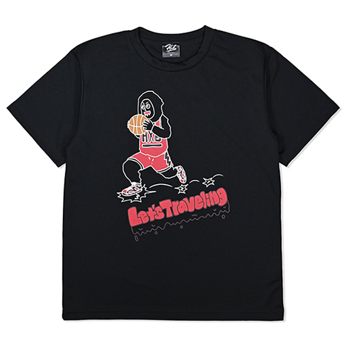 HXB×NEGO6 ドライTEE 【Let's Traveling】 BLACK